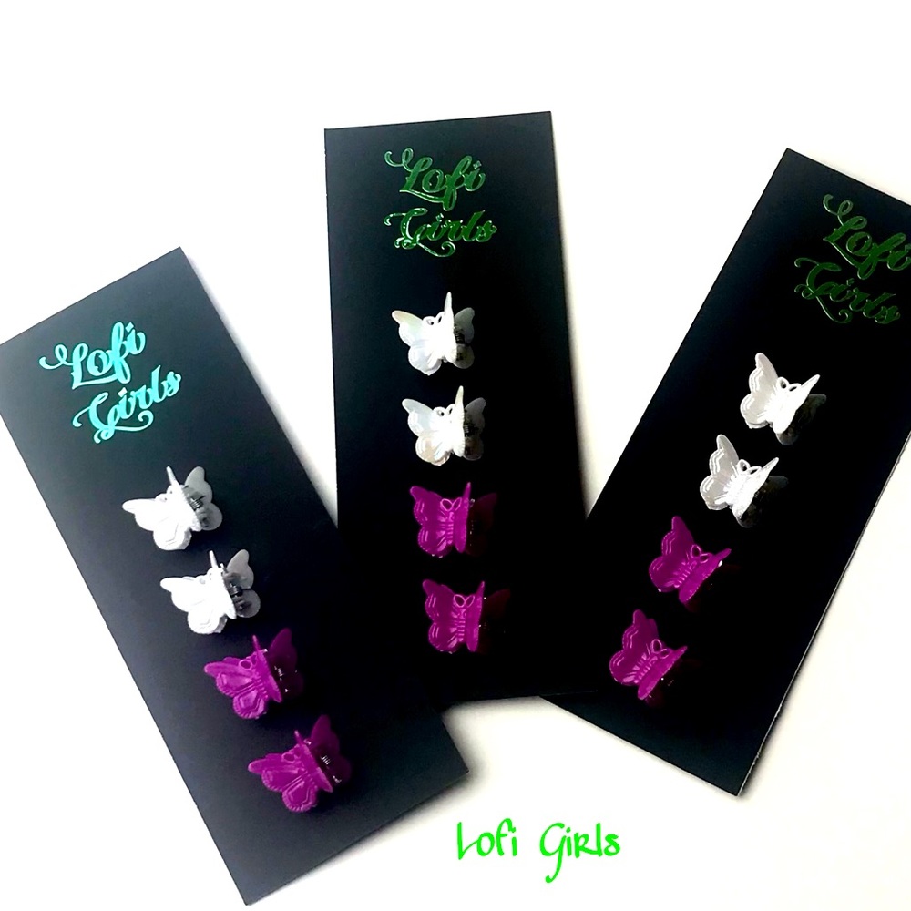 Butterfly Y2K Cyber Fairy Hair Clip Set